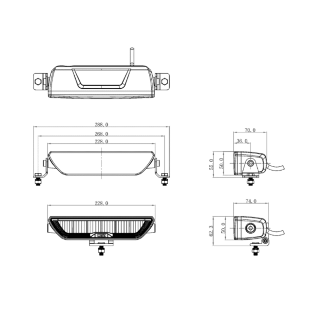 OZZ XB1 P9 mit LED-Leiste