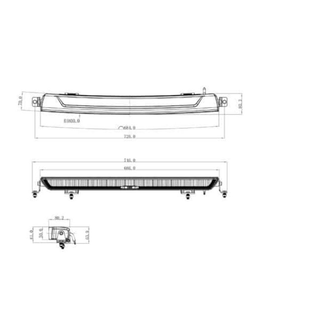 OZZ XB1 P27 witte LED bar