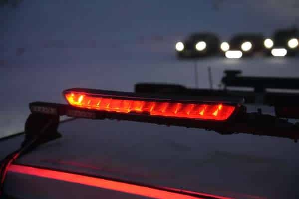 OZZ WB1 R65 Work light bar with built-in warning light