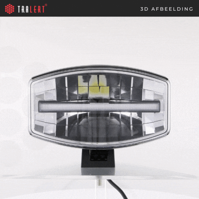 Tralert LED spot 1000 lumen | met dagrijverlichting | 12-24V | 30cm kabel