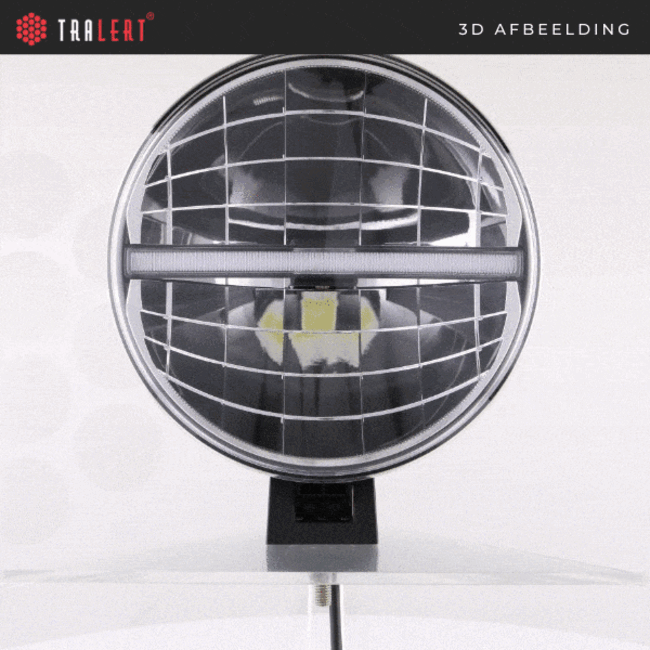 Tralert LED R112 spotlight | with daytime running lights | 12-24V | 30cm cable