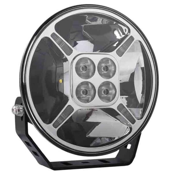 Tralert LED spotlight chrome with daytime running lights | 12,000 lumens | 9-36v