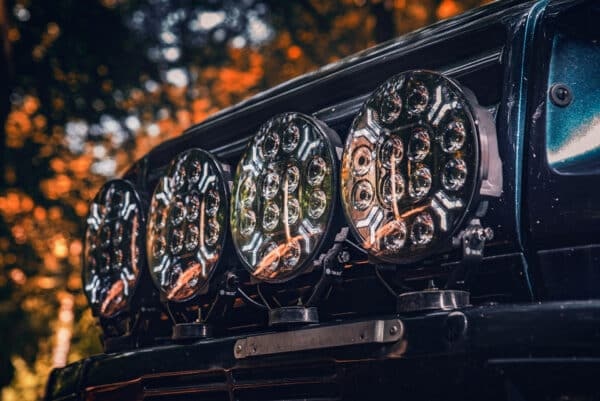 Tralert LED Ypsilon 12LED amber-white with flasher 8000lm - 3m cable