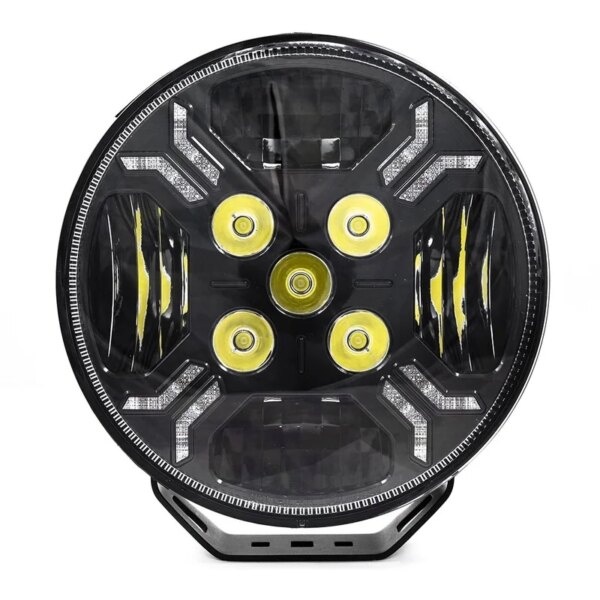 Tralert LED Ypsilon 9LED amber-wit met flitser 7850lm - 3m kabel