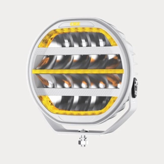 OZZ XR3 P9" R65 blanco con luz de advertencia (10-35V)