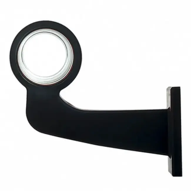 Tralert links | LED hanglamp | schuine steel & matte lens | 12-24v