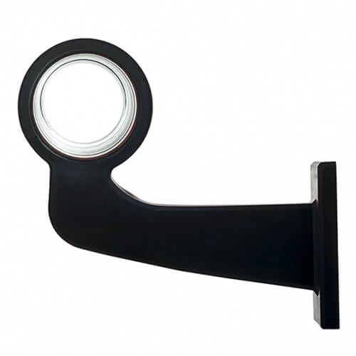 Tralert left | LED pendant lamp | angled stem & matte lens | 12-24v