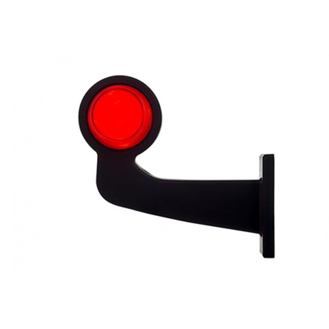 Tralert left | LED pendant lamp | angled stem & matte lens | 12-24v