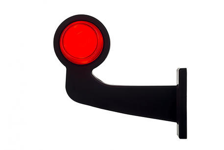 Tralert left | LED pendant lamp | angled stem & matte lens | 12-24v