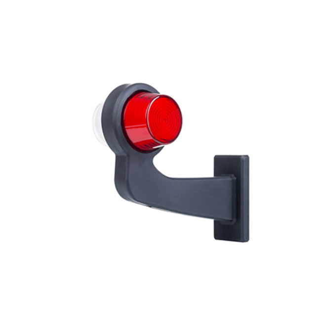 Tralert izquierda | Lámpara LED colgante | vástago en ángulo y lente mate | 12-24v