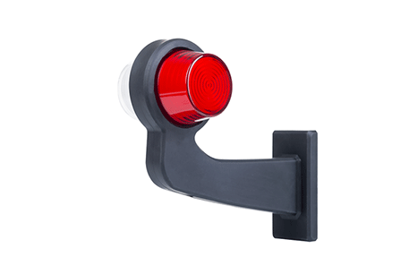 Tralert left | LED pendant lamp | angled stem & matte lens | 12-24v