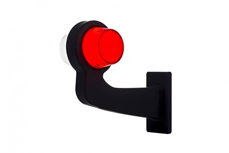 Tralert left | LED pendant lamp | angled stem & matte lens | 12-24v