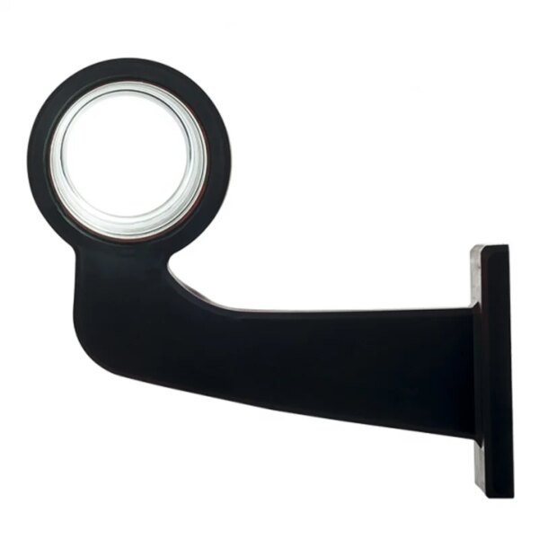 Tralert Right | LED pendant lamp with angled stem | matte lens | 12-24v