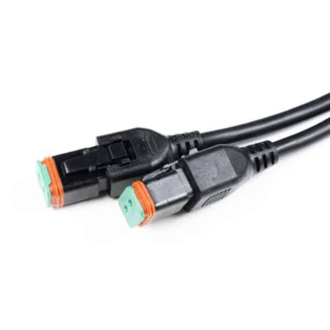 Tralert Y-kabel 1 x 30cm MALE & 2x 100cm FEM