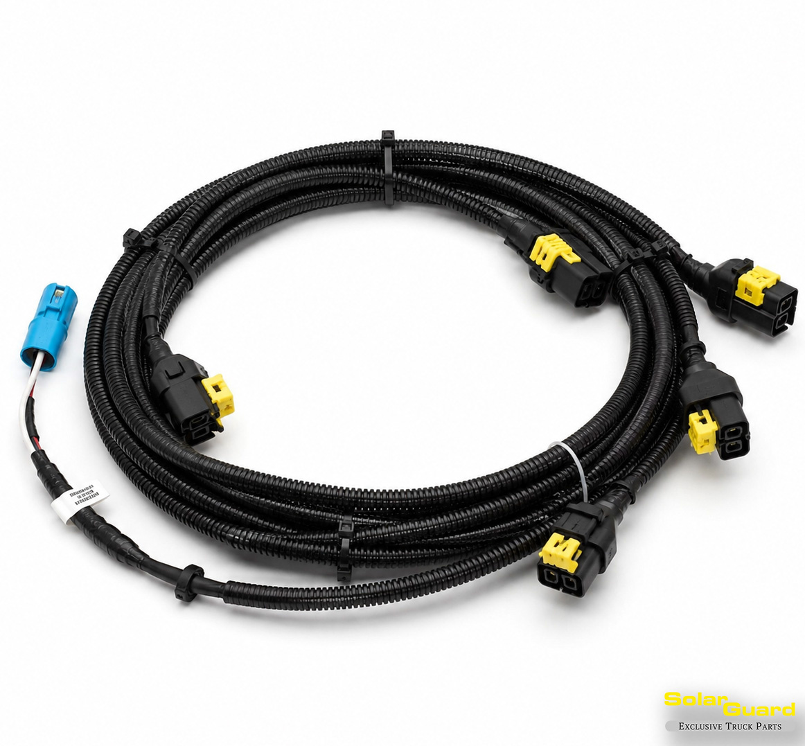 5-LED wiring harness for sun visor and front spoiler