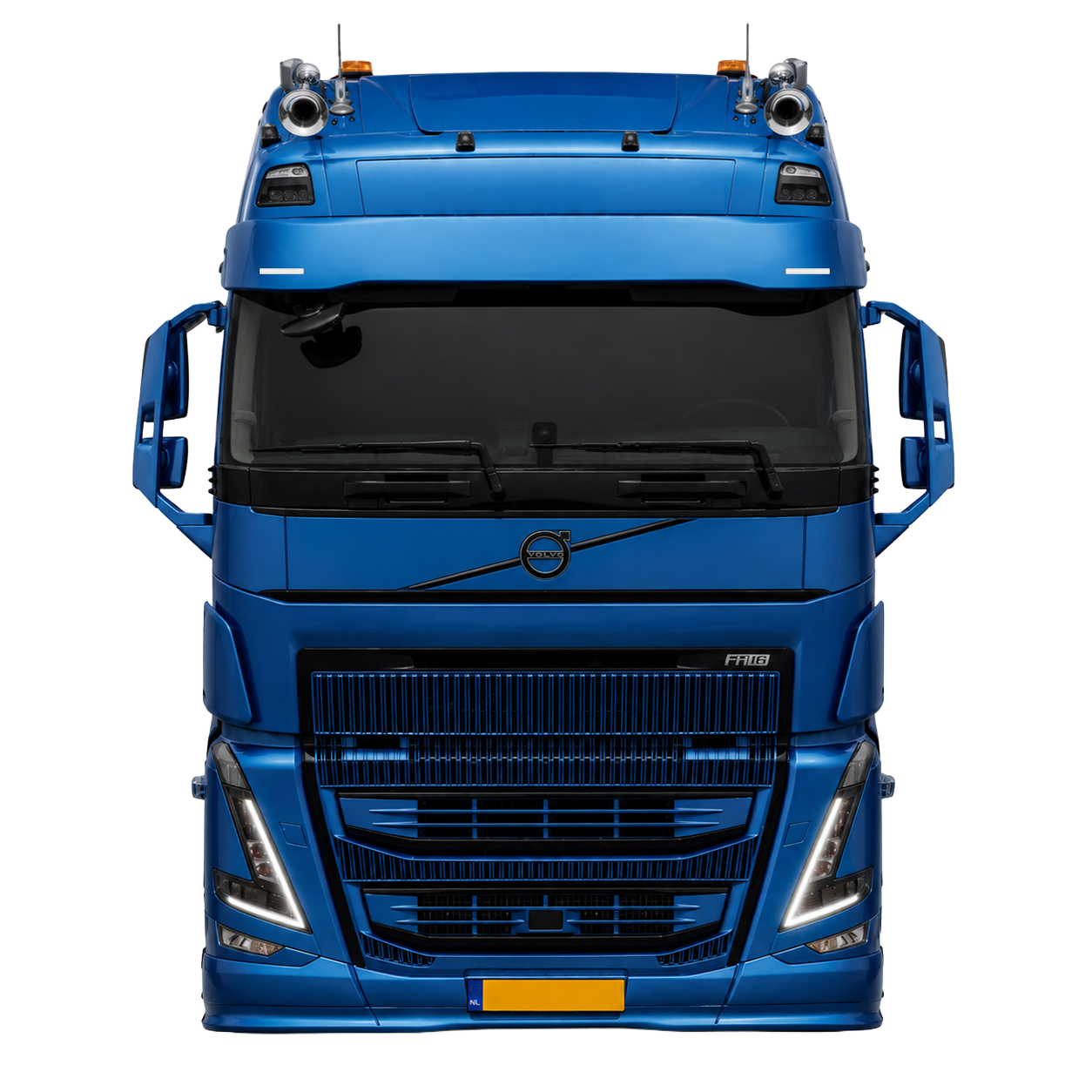 Volvo FH4/4B (5) FWC Komplette glatte Sonnenblende Typ 4 28cm