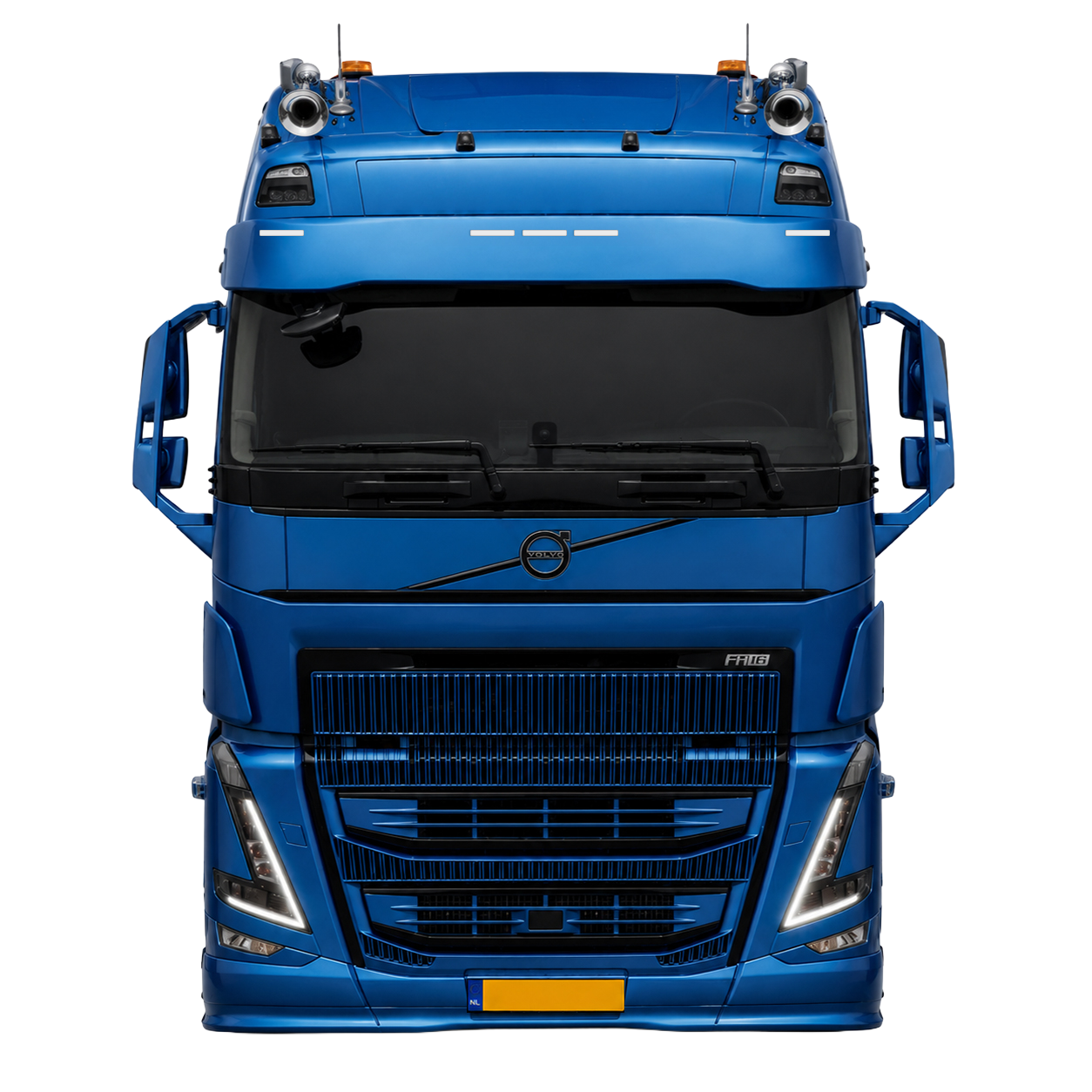 Volvo FH4/4B (5) FWC Komplette glatte Sonnenblende Typ 4 28cm
