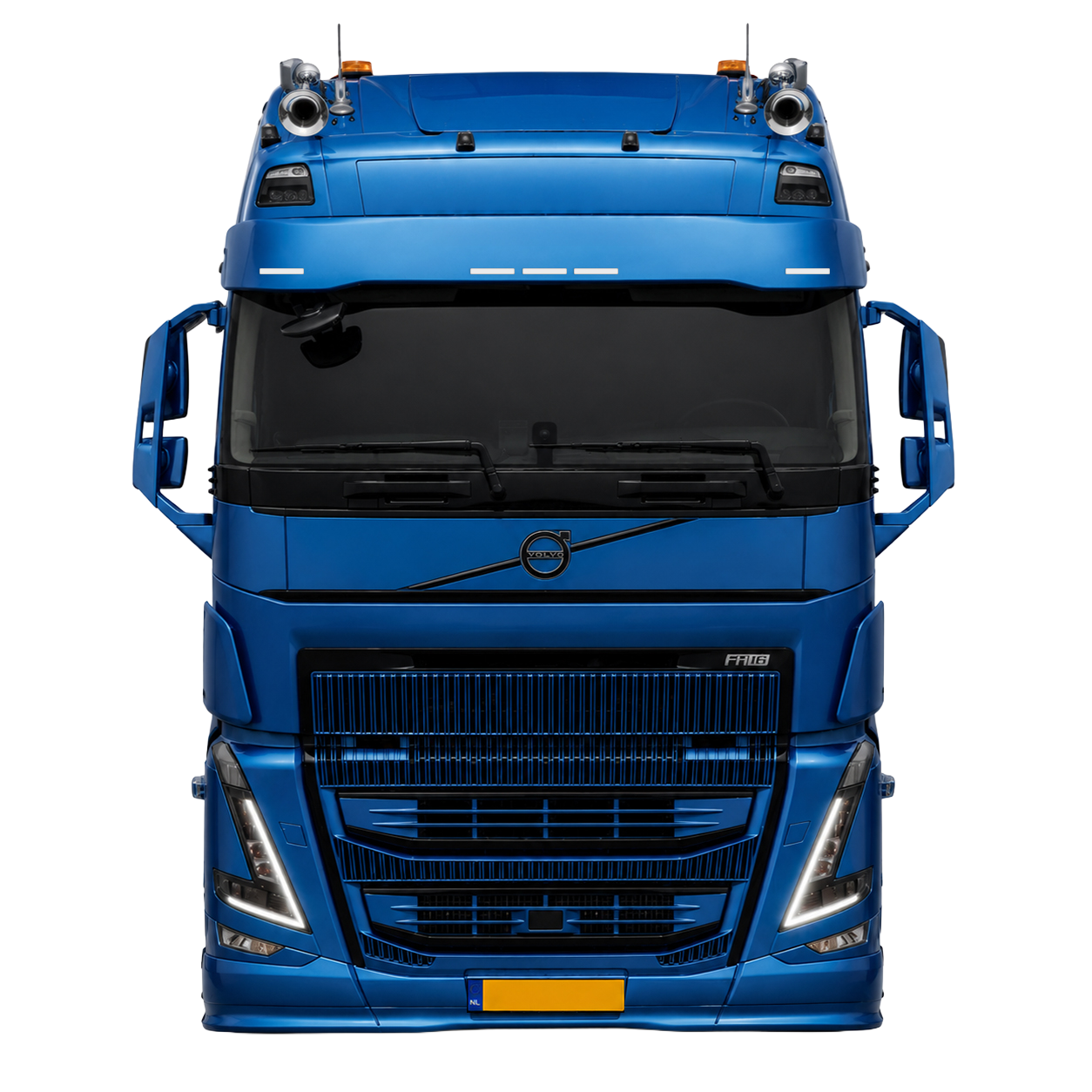 Volvo FH4/4B (5) FWC Komplette glatte Sonnenblende Typ 4 28cm