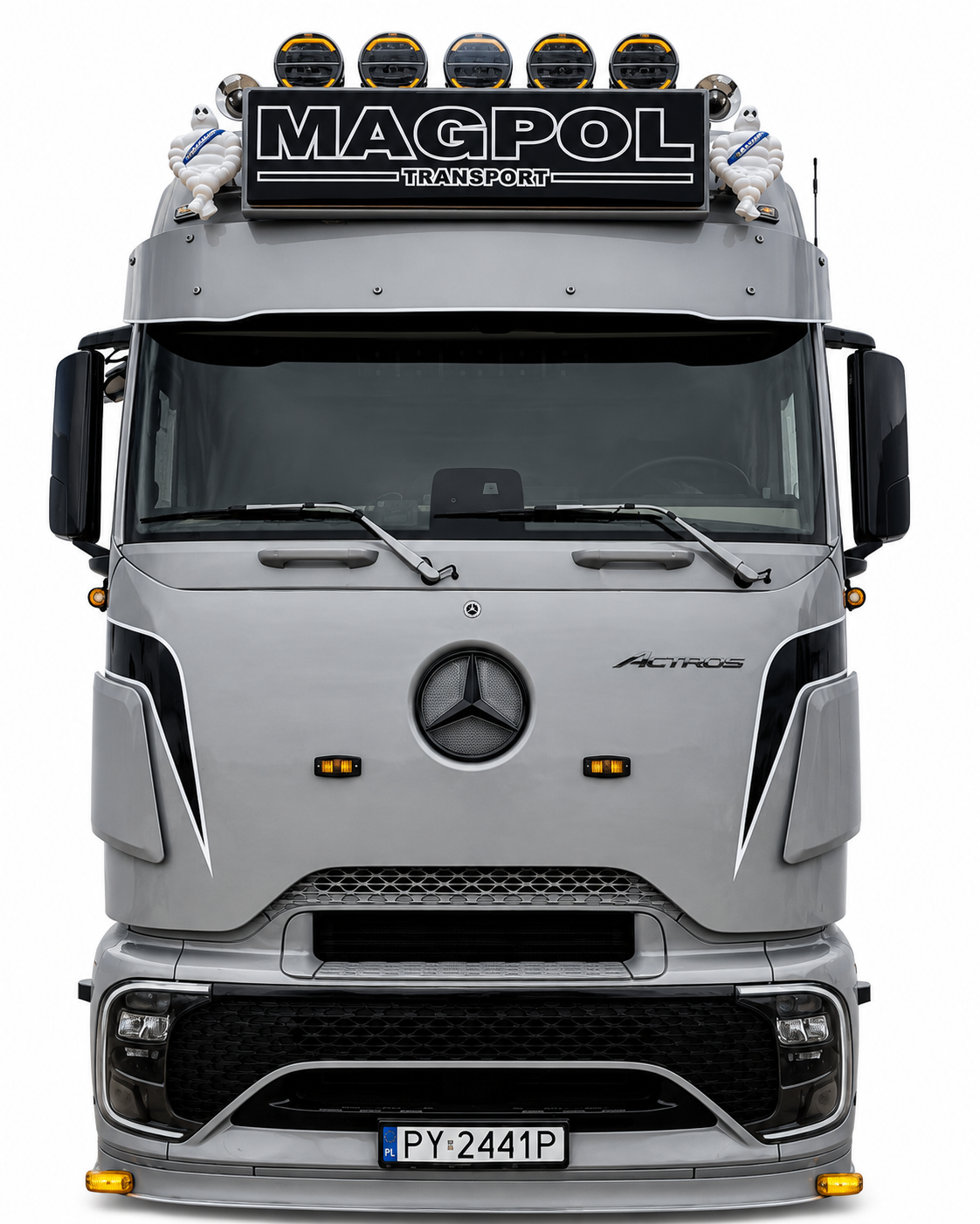 Spoiler delantero para la cabina Pro del Mercedes-Benz Actros