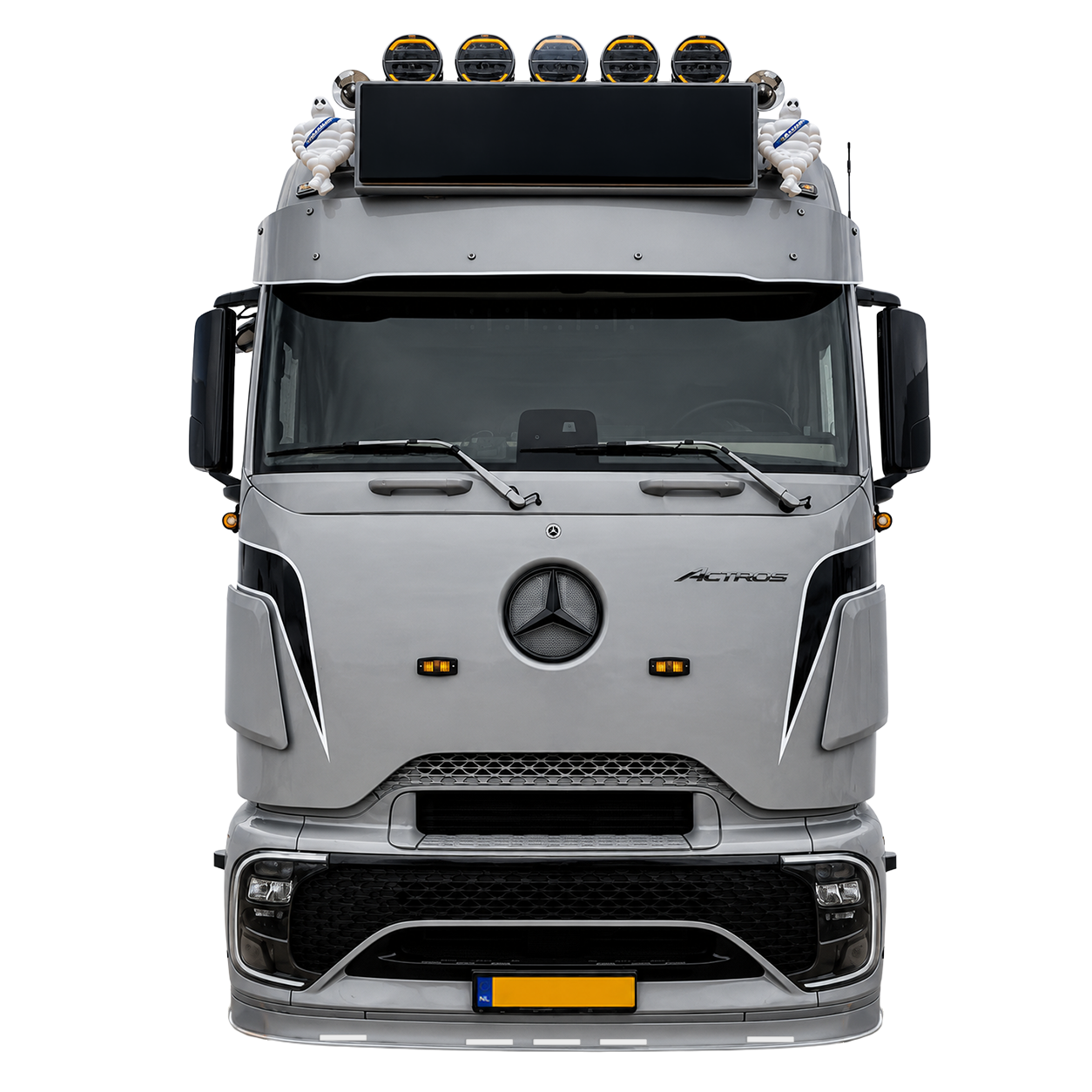 Spoiler delantero para la cabina Pro del Mercedes-Benz Actros