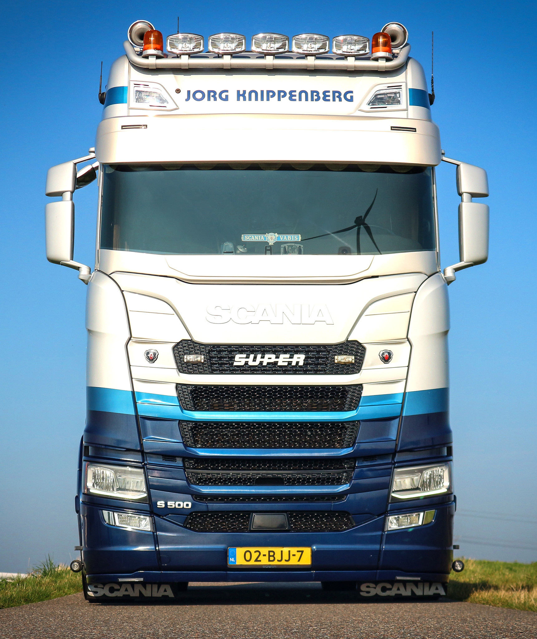 Scania Next Generation Sun visor with line flat
