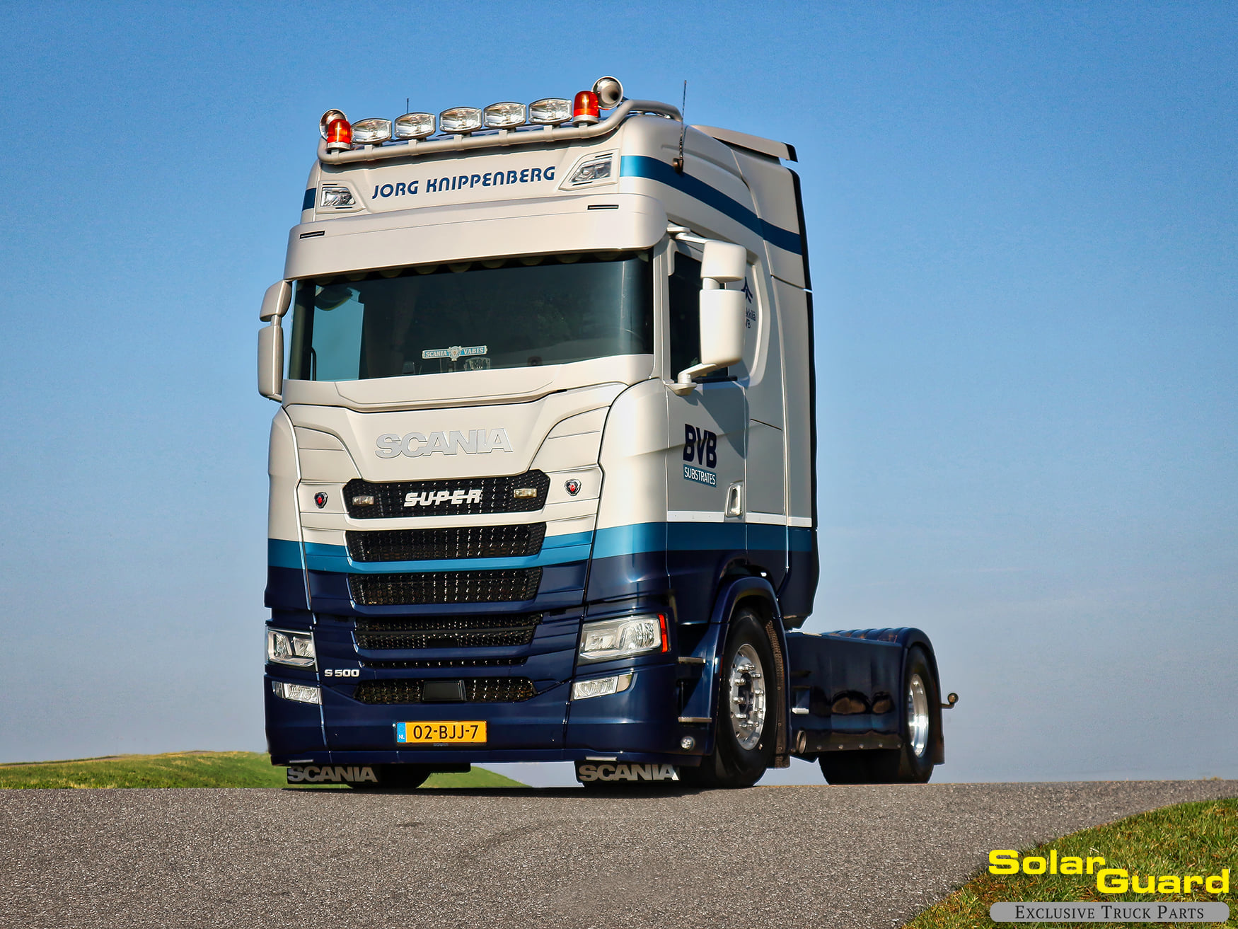 Scania Next Generation Sun visor with line flat