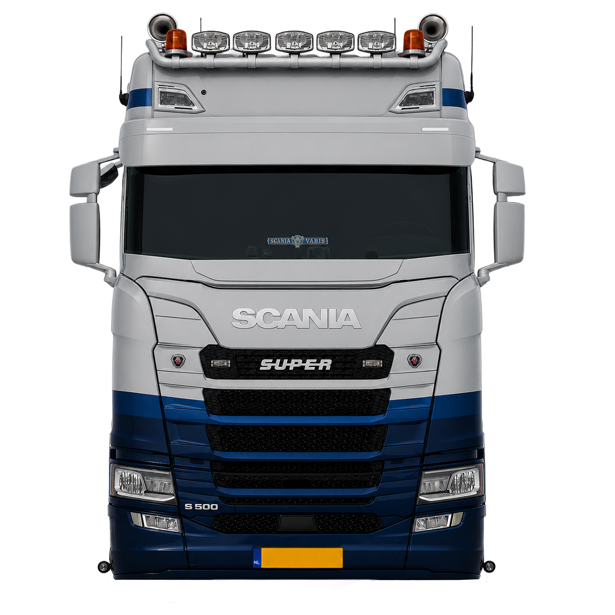 Scania Next Generation Sun visor with line flat