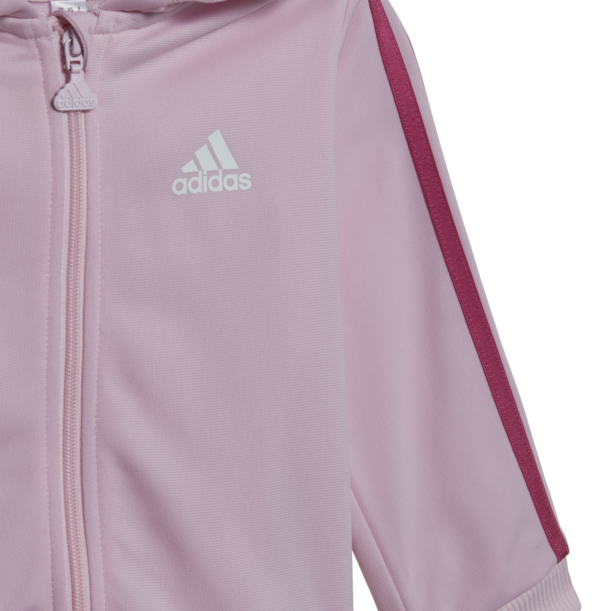 Adidas Trainingspak 3S Shiny Roze Kinder-2