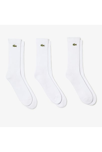 Lacoste Socks 3-Pack Wit