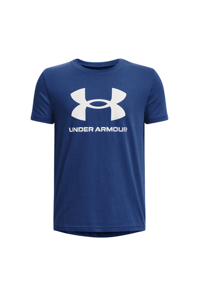Under Armour T-shirt Sportstyle Logo Blauw Kinderen