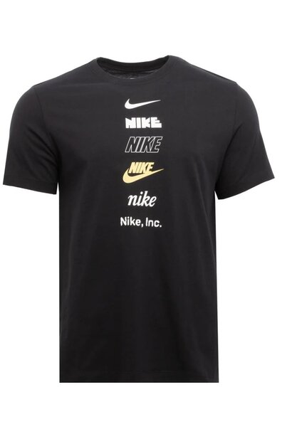 Nike T-shirt Sportstyle Logo Zwart  Heren