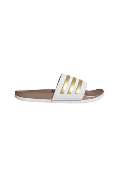 Adidas Slides Adilette Comfort Wit / Goud