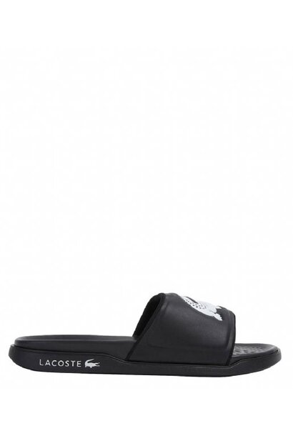 Lacoste Slides Croco Dualiste Zwart / Wit