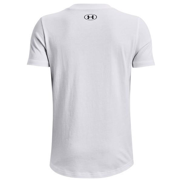 Under Armour T-shirt Sportstyle LC Wit Kinderen - SOCCER2000