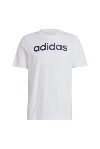 Adidas Shirt Essentials Single Jersey Linear Wit Heren