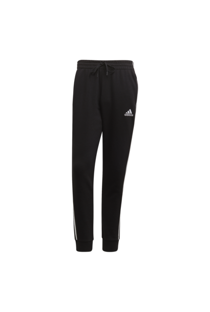 Adidas Pant Essentials Fleece Tapered Cuff 3-Stripes Zwart Heren