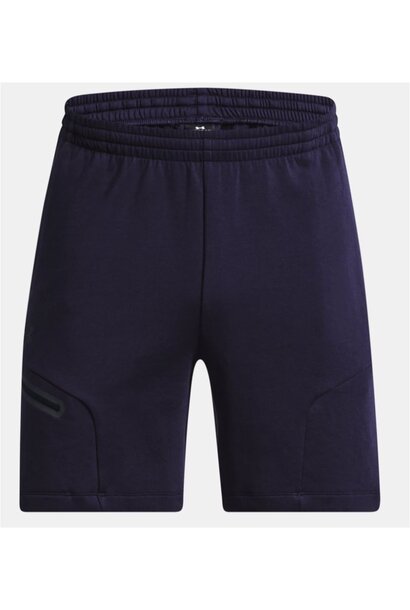 Under Armour Short Unstoppable Fleece Donker Blauw Heren