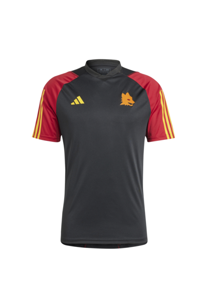 Adidas Shirt Training AS Roma 2023/24 Zwart / Rood Heren