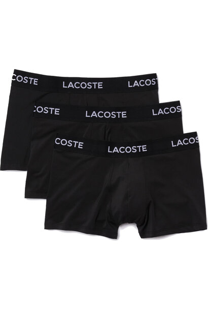 Lacoste Boxershorts 3-Pack Zwart / Wit Heren