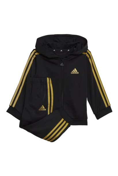 Adidas Trainingspak 3-Stripes Shiny Zwart Kinderen