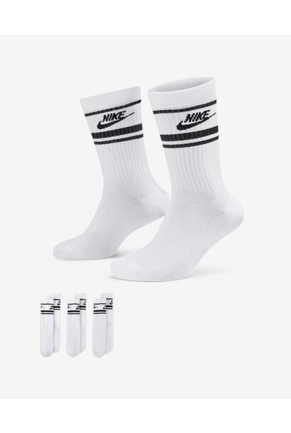 Nike Socks Essential Everyday 3-Pack Wit / Zwart