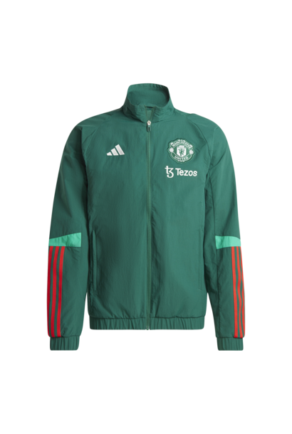 Adidas Jacket Manchester United Presentatie 2023/24 Groen Heren