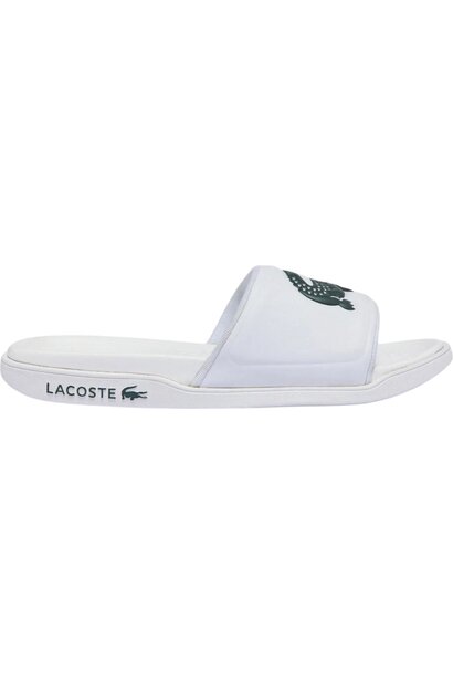 Lacoste Slides Croco Dualiste Wit/Groen