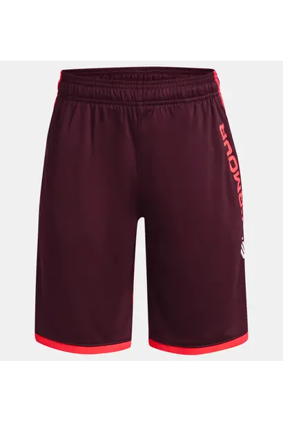 Under Armour Short Stunt 3.0 Bordeaux Kinderen