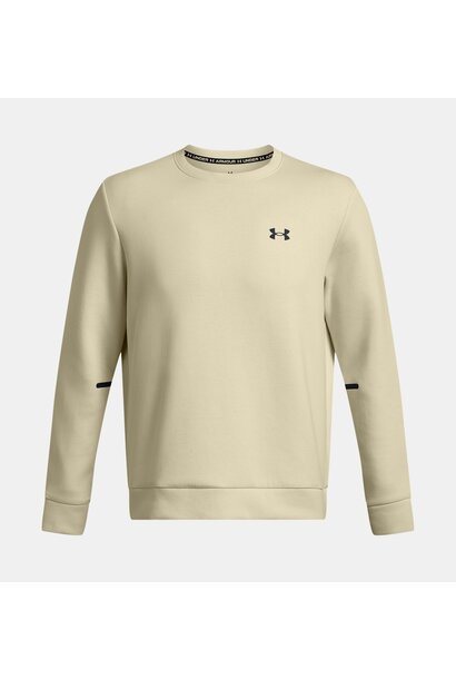 Under Armour Sweater Unstoppable Fleece Beige Heren