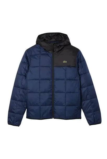 Lacoste Jacket Puffer Donker Blauw / Zwart Heren