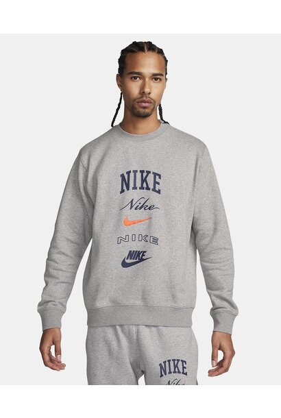 Nike Sweater Club Fleece Grijs Heren