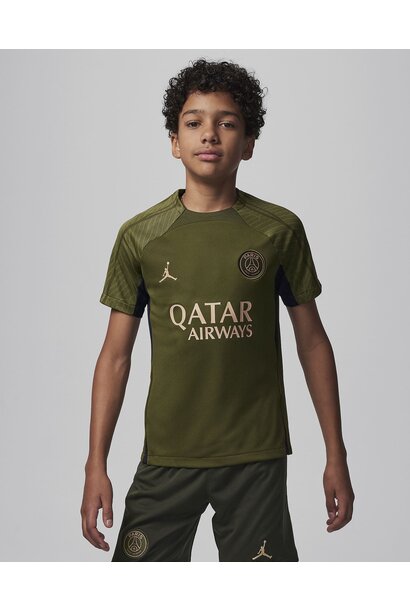 Nike Shirt Training Paris Saint-Germain 4e Jordan 2023/24 Groen Kinderen