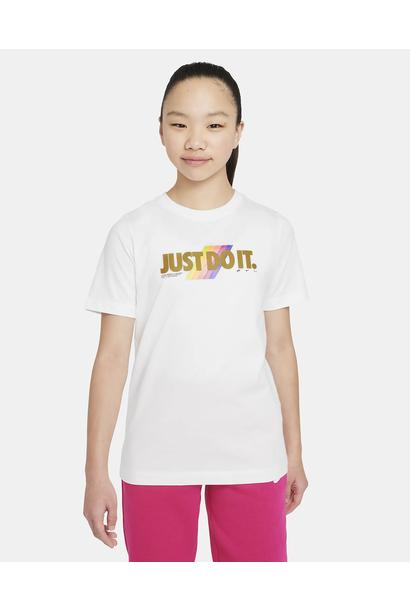 Nike T-Shirt Sportswear JDI Wit Kinderen