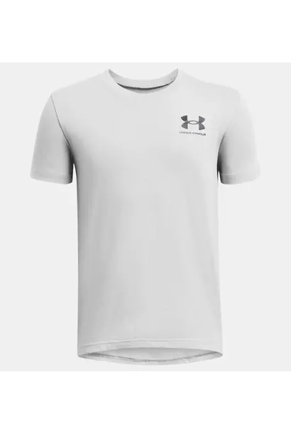 Under Armour T-Shirt Sportstyle Left Chest Licht Grijs Kinderen